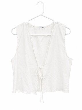 LESET White Tie Top